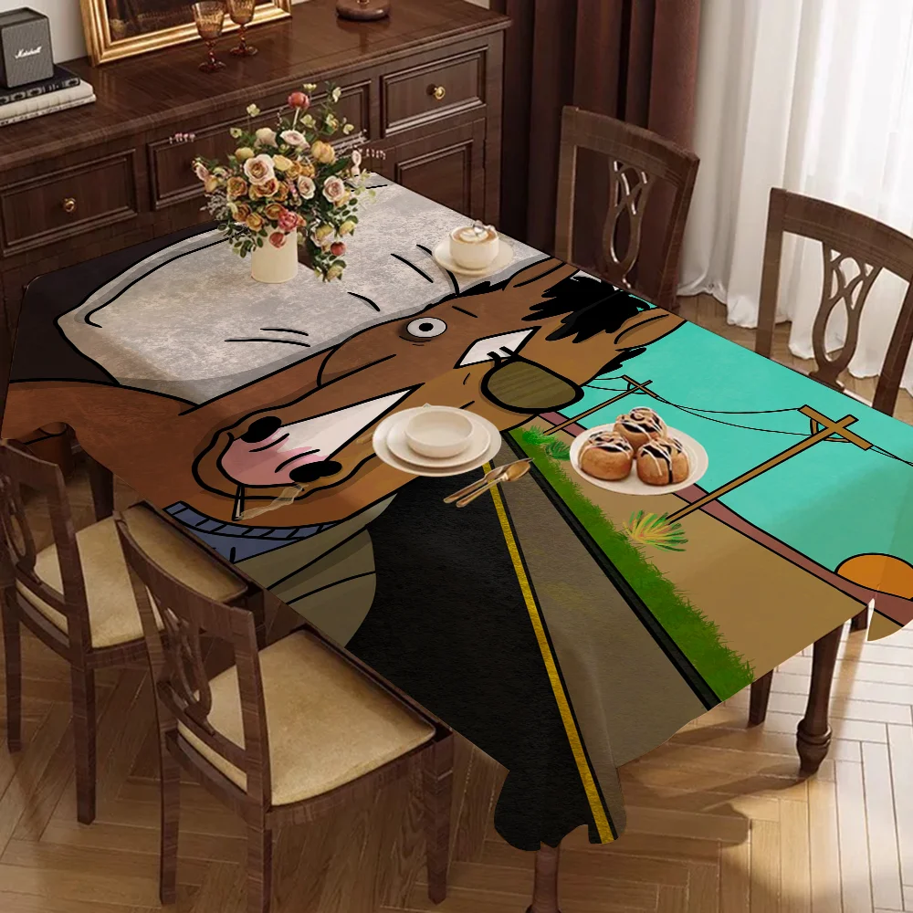 

Аниме B-BoJack H-Horsemans скатерть крышка стола Рождественский пикник вечеринка день рождения свадьба водонепроницаемая скатерть декор стола