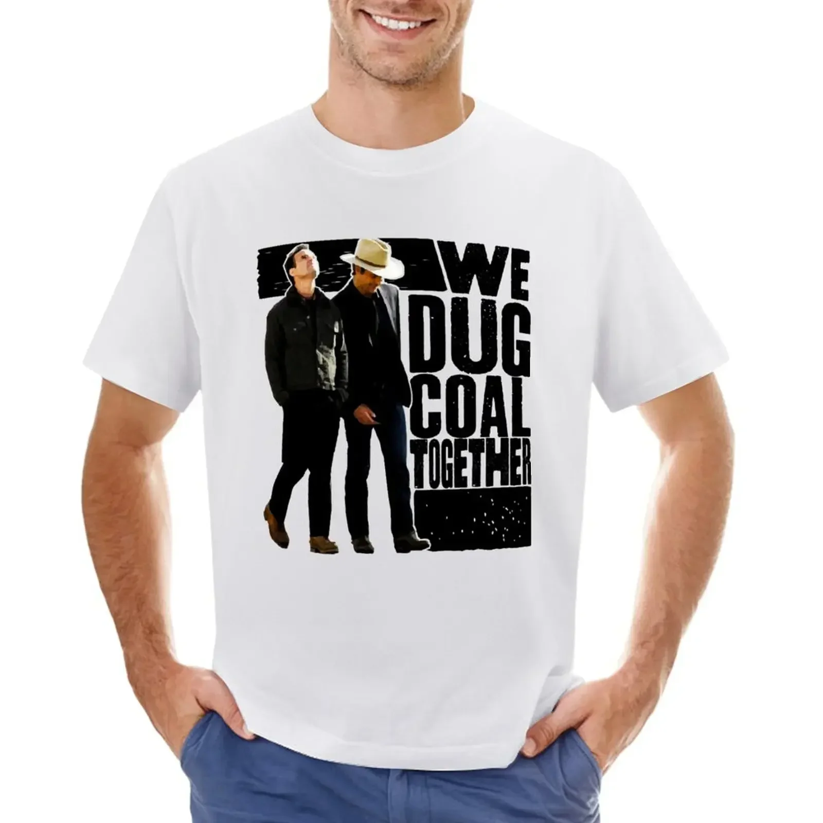 

we dug coal together T-shirt customs Blouse Men's cotton t-shirt