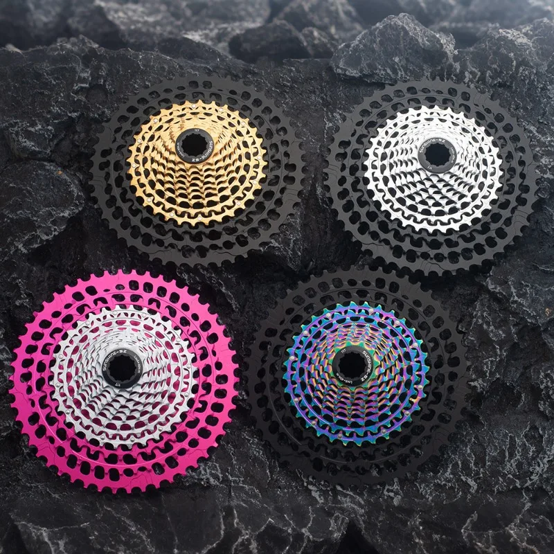 MTB 12 Speed Bicycle Cassette 11-46T 50T 51T HG Ultra Lightweight Colorful Hollow Sprocket