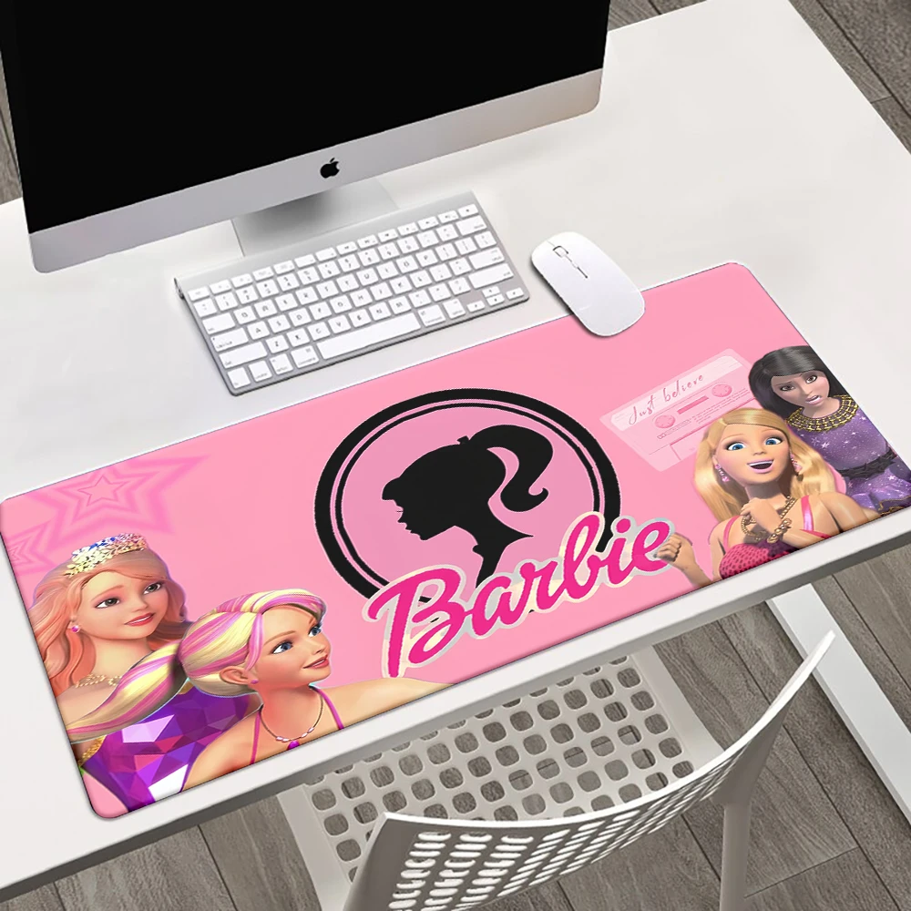 Large Mousepad XXL Barbie Mouse Pad Keyboard Gaming Accessories Mouse Mat Game Office Computer PC Gamer Laptop Desk Mat placemat