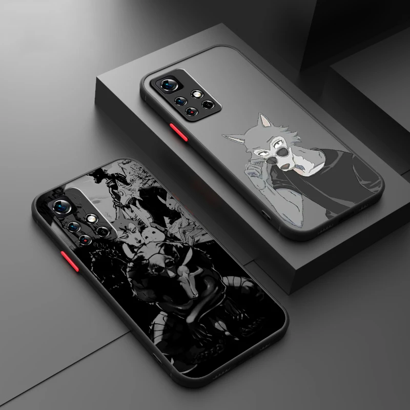 

Anime Cartoon Beastars Cute Frosted Translucent For Redmi 8 8A 9A 9C 9AT 9 9T 10X 10A 10C 10 11A 12C 12 13C 5G Back Phone Case