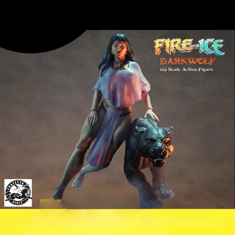 In stock Frazetta girl 1/12 2 Potig Black Panther Set Teega collectible birthday gift desktop ornament gk statue