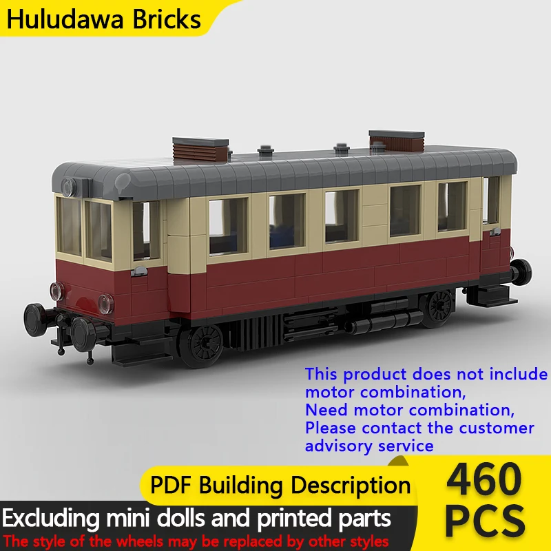 

City Car Model MOC Building Bricks VT135 Electric Multiple Unit Modular Technology Gifts Holiday Assemble Children Toys Suit