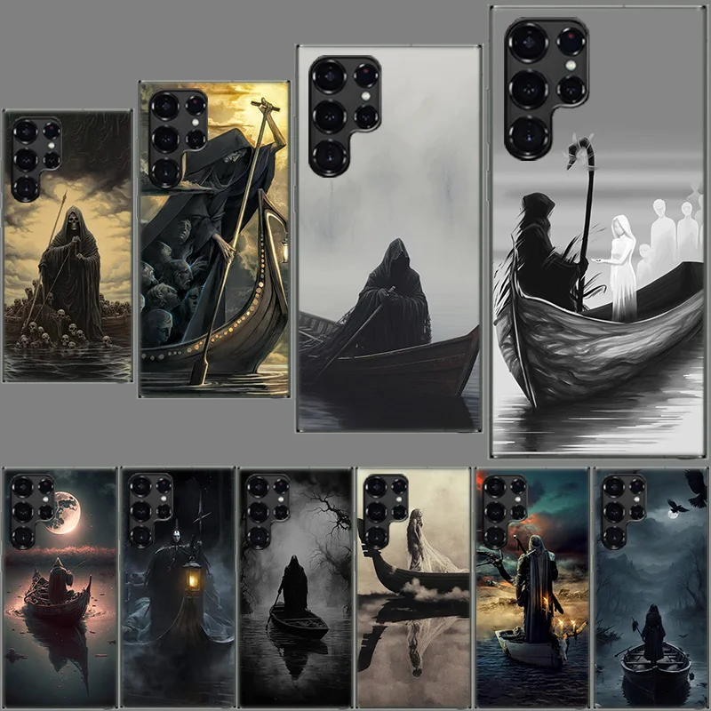 Hell Styx Ferryman Clear Case for Samsung Galaxy S24 S22 Ultra S23 S21 S20 FE Capa Phone Cover S10 S9 S8 Plus S10E Shell Coque