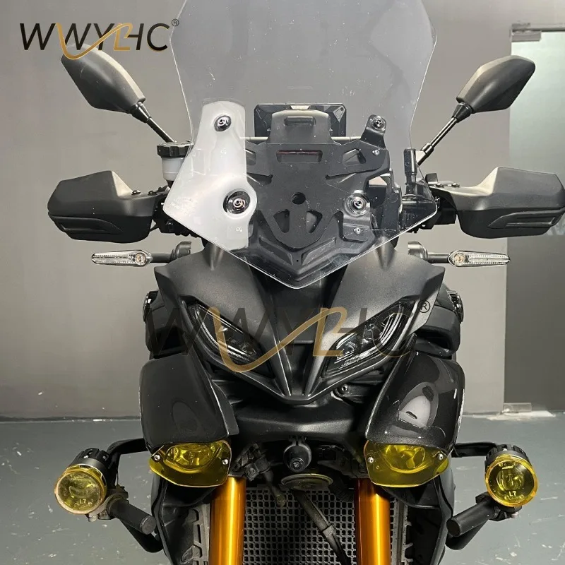 Suitable for Tracer9 900 GT+rearview Mirror Forward Mirror Bracket, Windproof Height Bracket