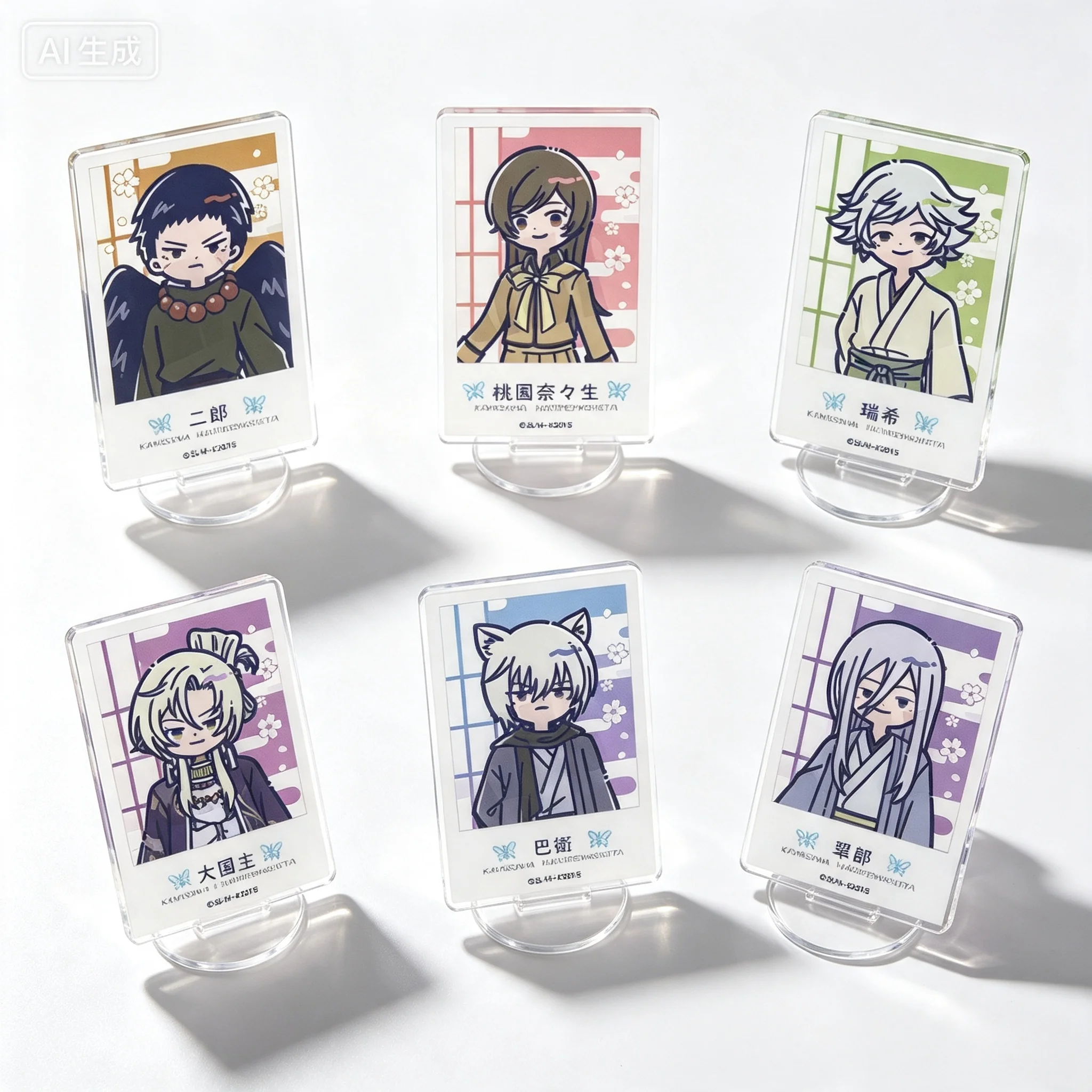 Anime Kamisama Kiss Nanami Momozono Tomoe Retro Pop Ver Rectangle Acrylic Stand Model Plate Keychains Desk Decor