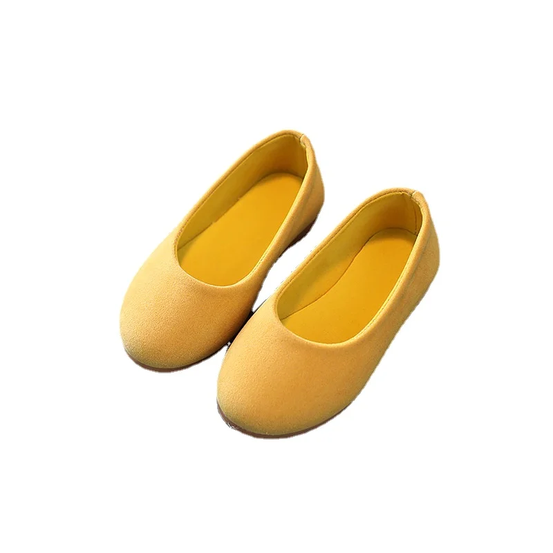 Kids Flats Spring Autumn Suede Breathable Girls Shoes Slip on Ballet Dance Shoes Fashion Bow Casual Shoes Chaussure Enfant Fille