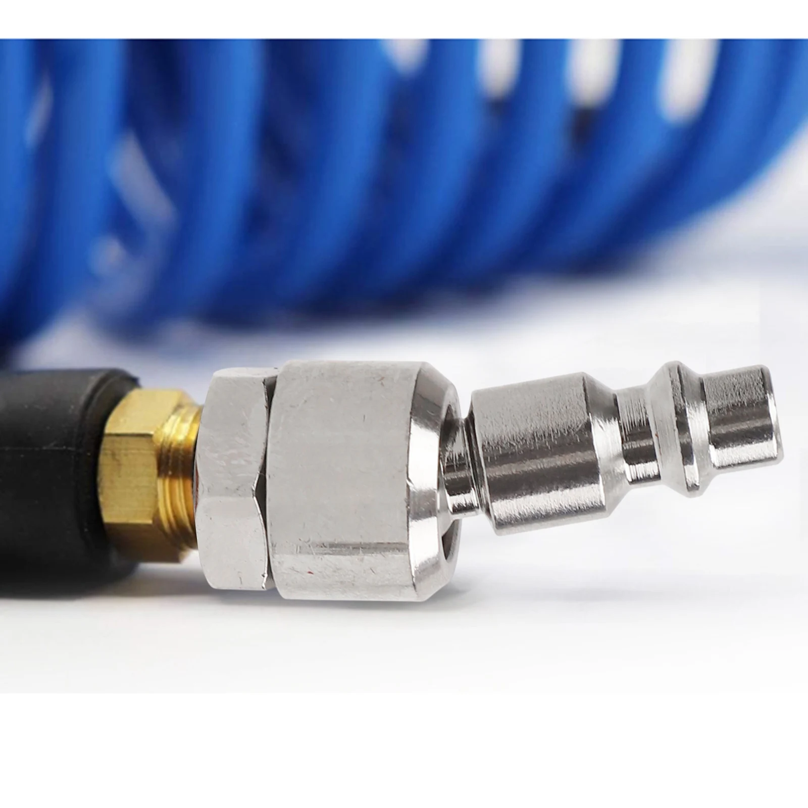 1 4 NPT Connector Pneumatic Quick Joint Connector Wide Application Zinc Plated Steel Construction Flexibility Features