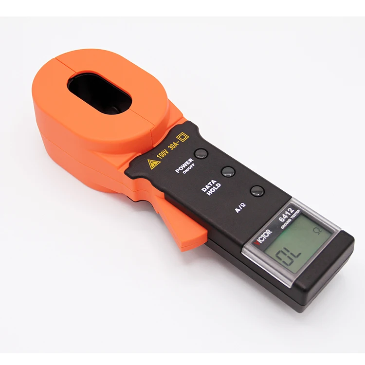 Clamp On Digital Ground Resistance Meter VC6412 Clamp Earth Resistance Tester