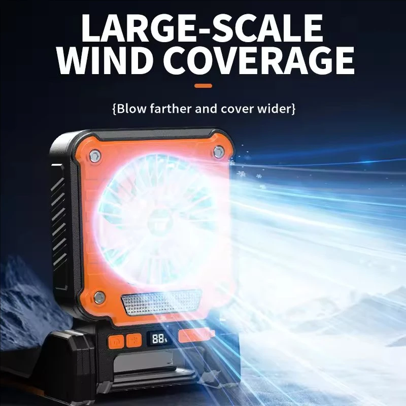 Mi Outdoor Solar Fan Light 8 Hours Battery Foldable Tent Lantern Portable Multifunctional Camping Light Cross Border New