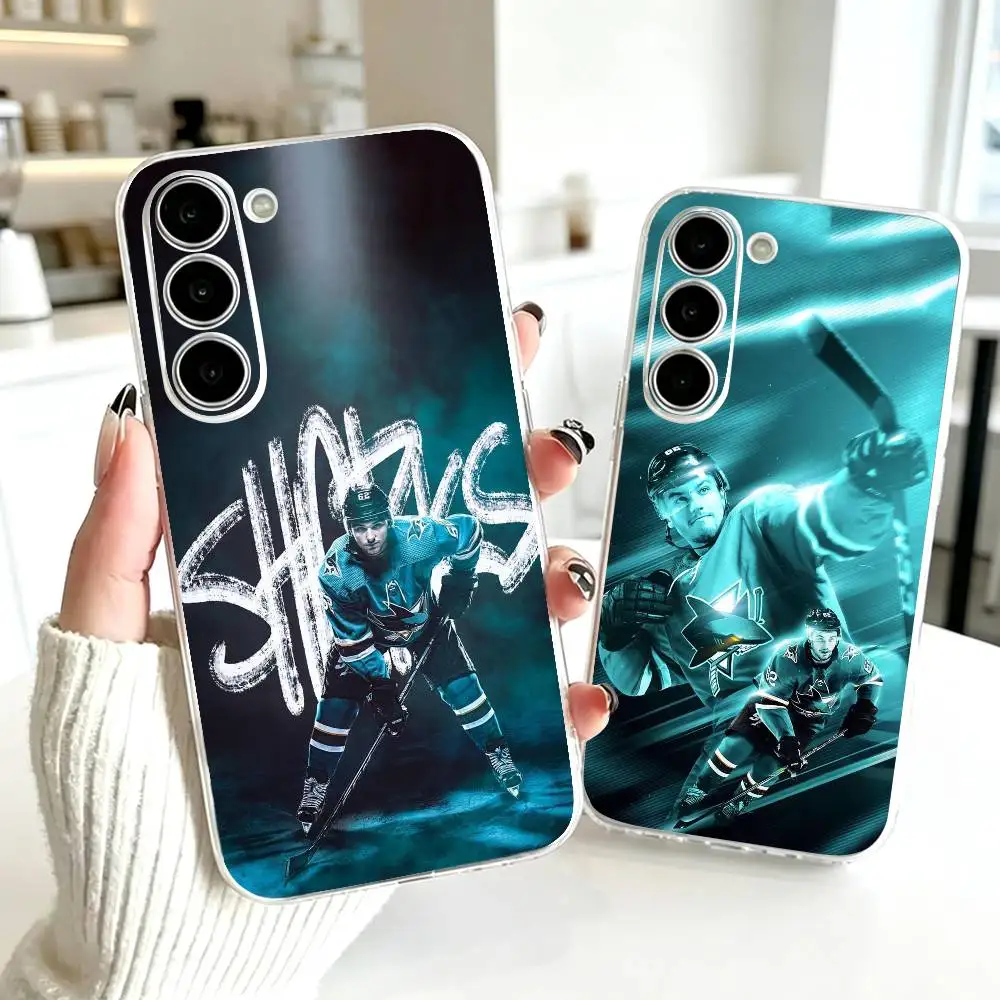 U-San Jose Sharks  Phone Case Transparent Silicone Soft For SamsungA10,12,20,21S,30,31,40,50,51,52,70,71