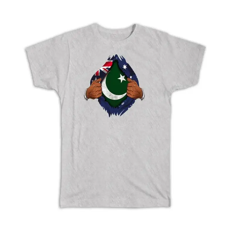 Camiseta Pakistán Bandera australiana Pecho Paquistaní
