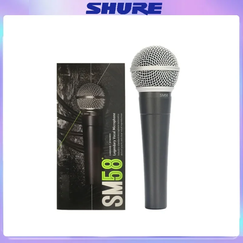 SHURE SM58 Microphone Professional Wired Dynamic Cardioid Show Handheld Mic Gaming Youtube Recording ForKaraoke KTV  Voice Tube