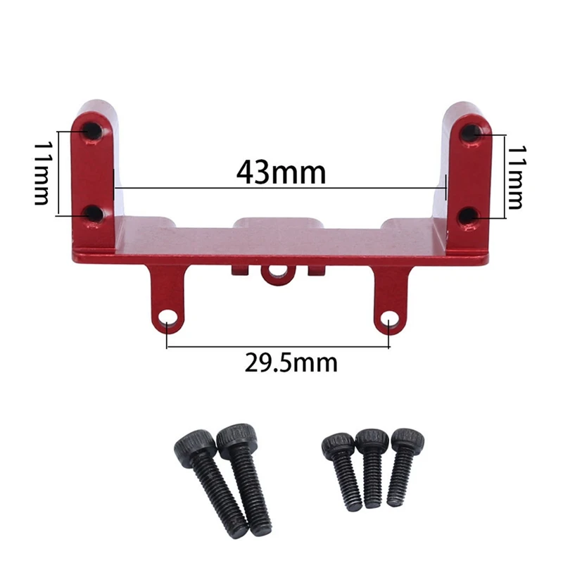 Metal Eixo dianteiro Servo Mount Bracket, Atualização do carro Peças Acessórios, UTB18 axial, Capra 1:18 RC Crawler