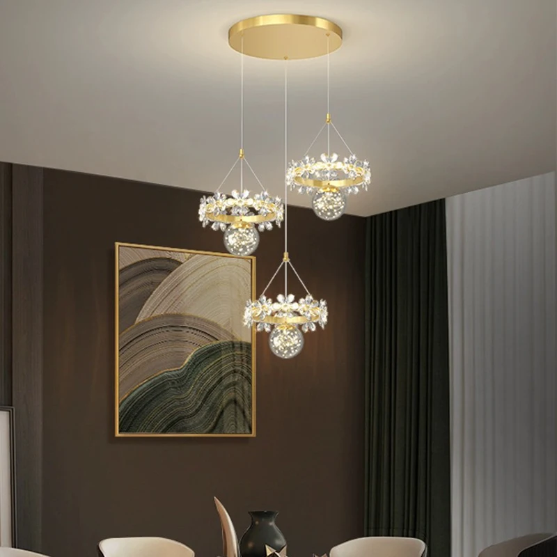 

AiPaiTe Modern LED Butterfly Shaped Chandelier Dining Room Bedroom Staircase Loft Living Room Crystal Chandelier