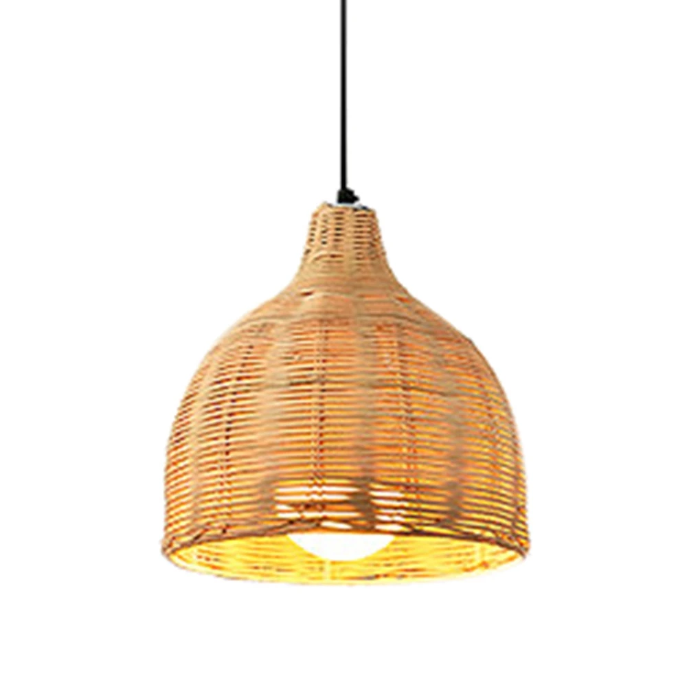 

Retro Bamboo Weaving Chandelier Lamp Hanging LED Ceiling Lamp Droplight Fixtures for Restaurant Living Room Decoration 4