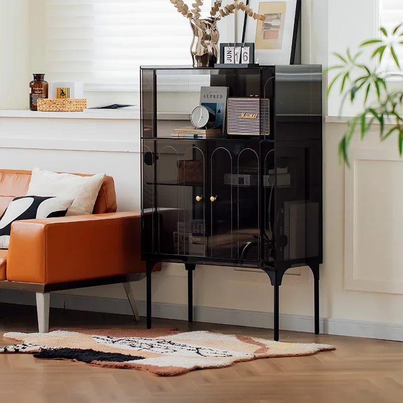 

Charlie Side Cabinet Acrylic Dining Room Creative Locker Household Wine Cabinet Wall Integrated Locker Living Room Side Cabinet
