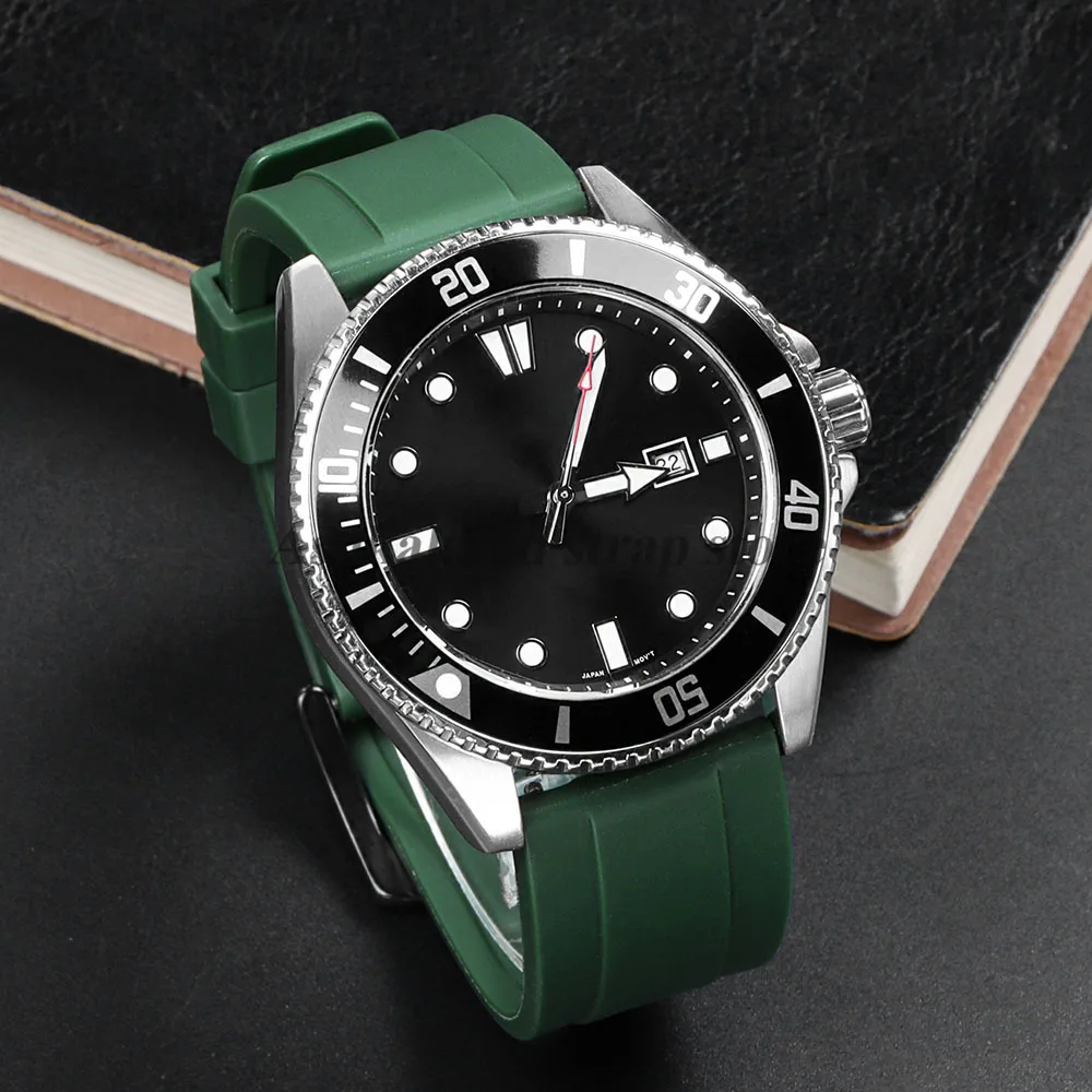 20mm 22mm 24mm Silicone Watch Strap for Seiko for Rolex for Omega Quick Release Watchbands Rubber Women Men Tropic Accessories image 6