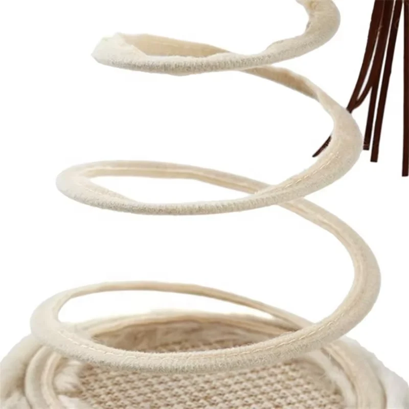 Cat toy Plush Mouse spring spiral wire teasing cat stick Sackcloth teasing cat supplies cat pet toys