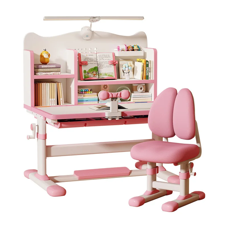 Children's study tables and chairs primary school students' home writing chairs correct sitting posture, desk chairs