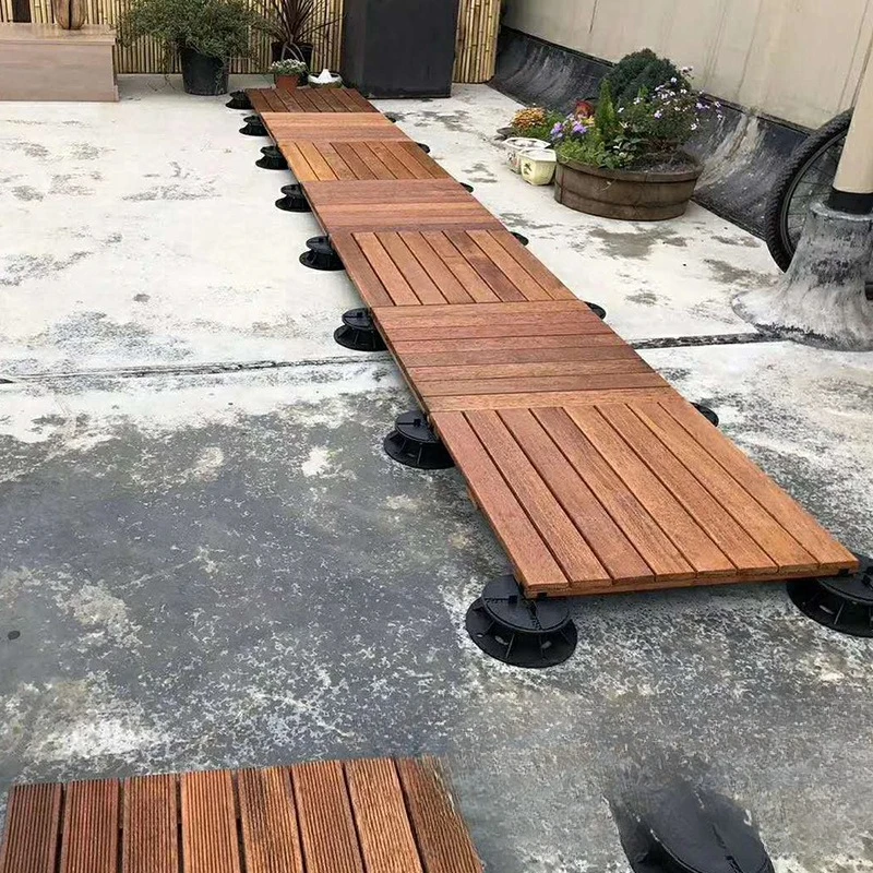 

Antiseptic Wood Floor Outdoor Balcony Terrace Garden Outdoor Elevated Overhead Support