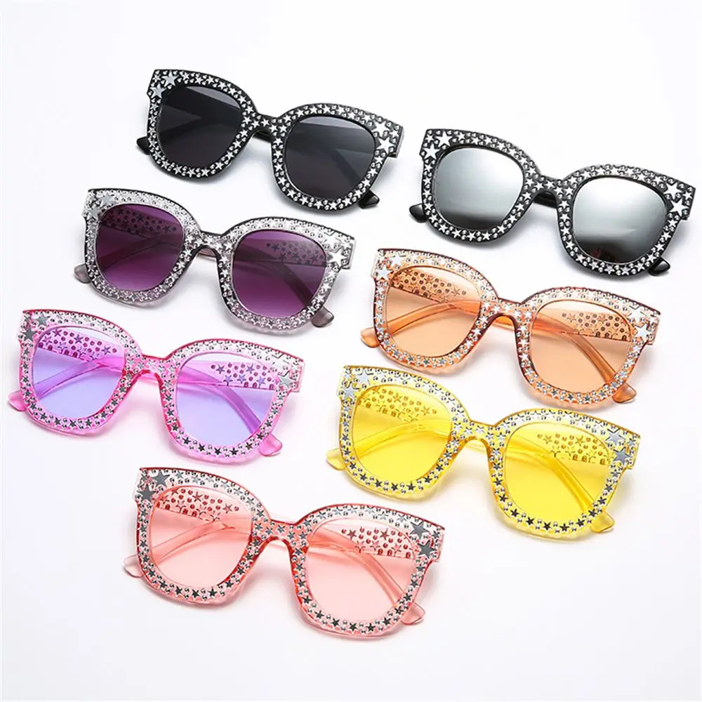 Retro Rhinestone Frame Crystal Diamond Square Sunglasses Female Shades Women Sunglasses Oversized Sunglasses