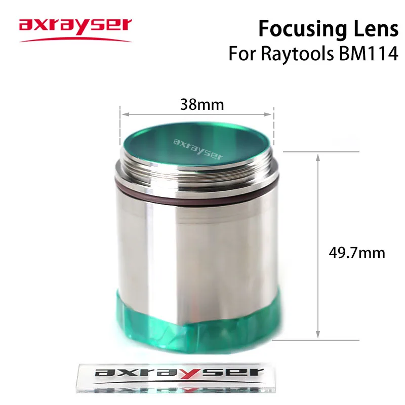 Raytools BM114S Kollimations- und Fokussierlinse D37 F100 & D38.1 F200mm 1064 JGS1 mit Linsenhalter für Laserschneidkopf BM114 6KW – Detail 3