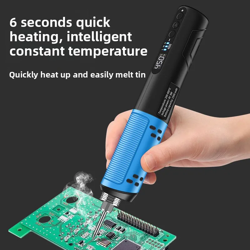 

Wireless Charging Digital Display Electric Soldering Iron Household Outdoor Maintenance Welding Welding Pen Constant Temperature