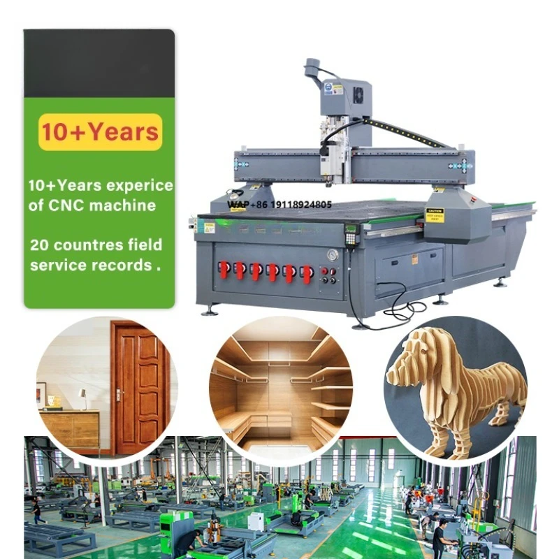 3 Axis 1325 2040 CNC Router Manufacturer Cnc Router for Wood MDF Acrylic Cutting and Engraving With Vacuum Table