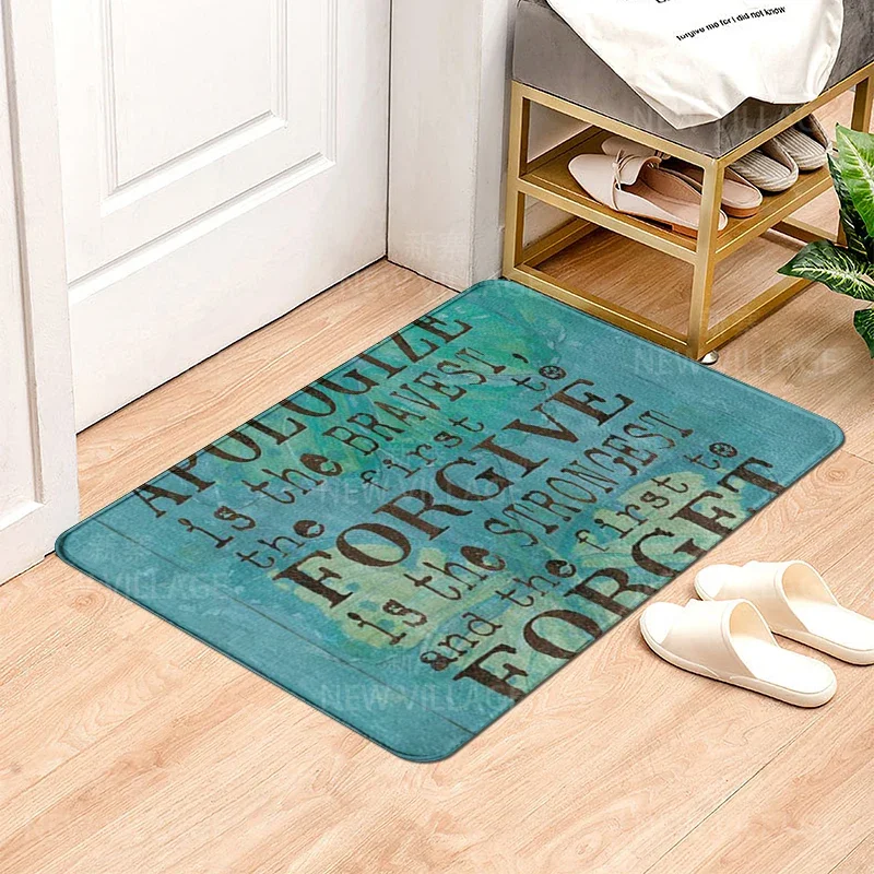 Vintage style non slip shower mat bathroom carpet home decoration floor mat kitchen bedroom living room water absorbing door mat