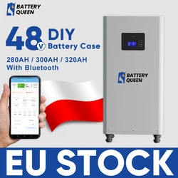 Akcje ue zestawy akumulatorów 48V DIY z inteligentnym BMS 51.2V 280ah 300AH LiFePO4 skrzynka na baterie Seplos bez ogniw na energię słoneczną