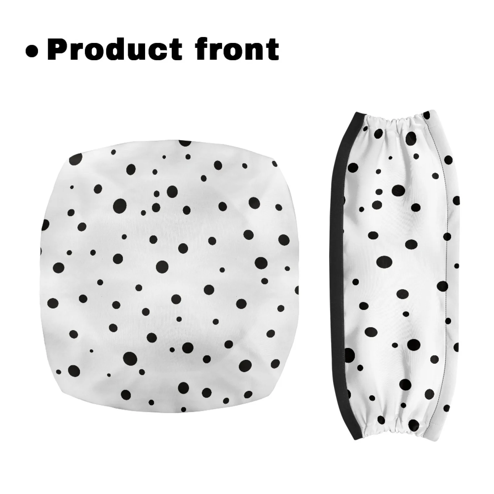 Coloranimal Polka Dot Print 2 Pieces Set Rollator Walker Seat and Back Polyester Rollator Walker Seat Back Cover for Senior