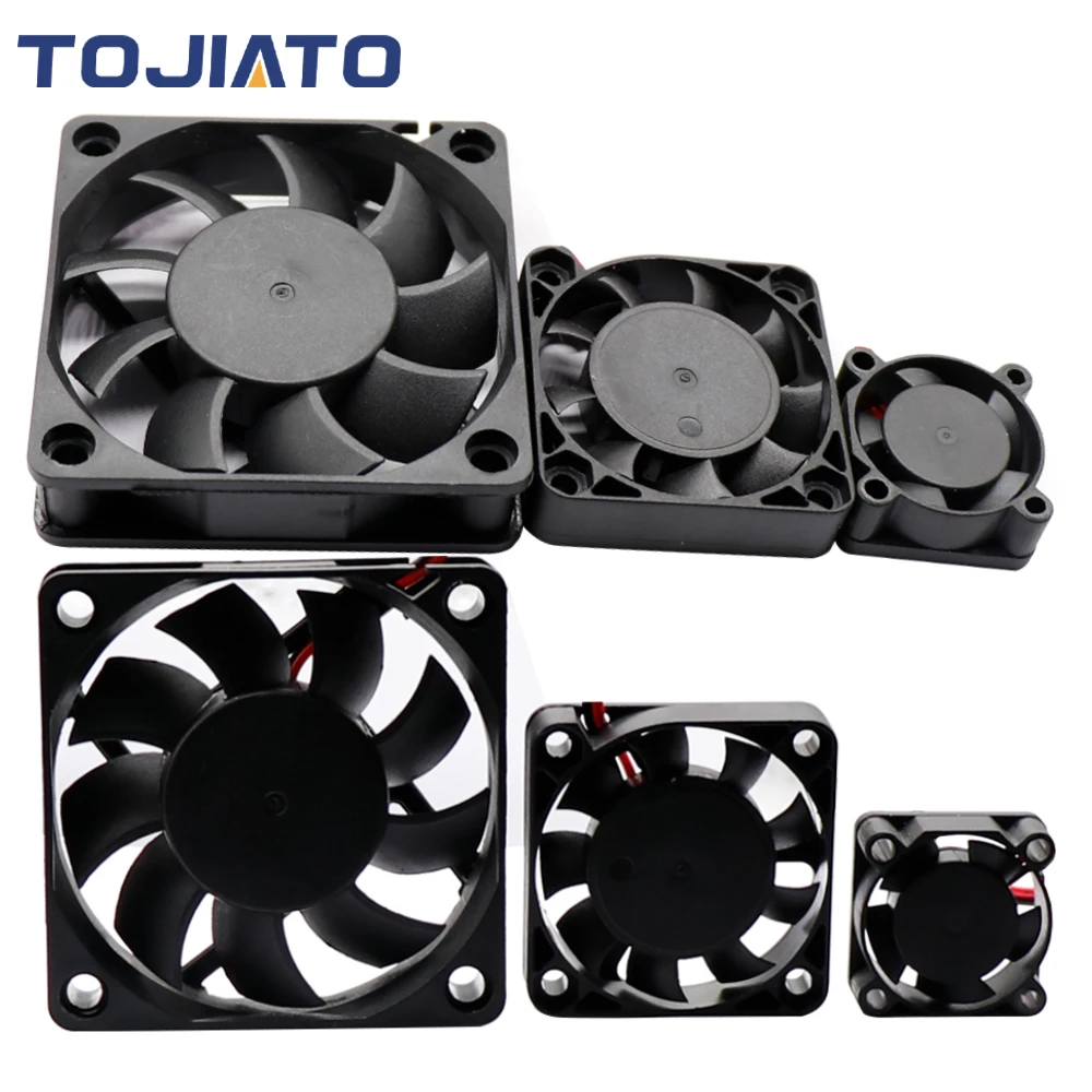 تيار مستمر فرش مروحة التبريد 2510/3010/4010/5010/5015/6015 مللي متر 12 فولت/24 فولت 2Pin دوبونت سلك الطرد المركزي توربو منفاخ لأجزاء الطابعة ثلاثية الأبعاد