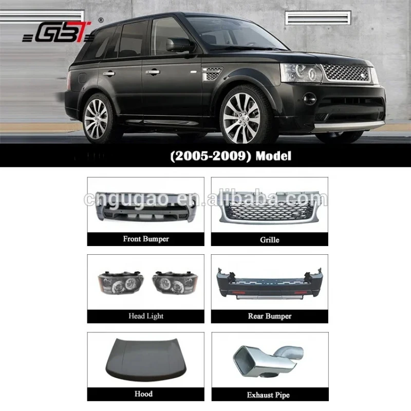 

Совершенно новый комплект кузова автомобиля GBT включает в себя полипропиленовый материал, решетку переднего/заднего бампера/решетку воздухозаборника, боковая юбка для Land Rand Rover Sp 06-09