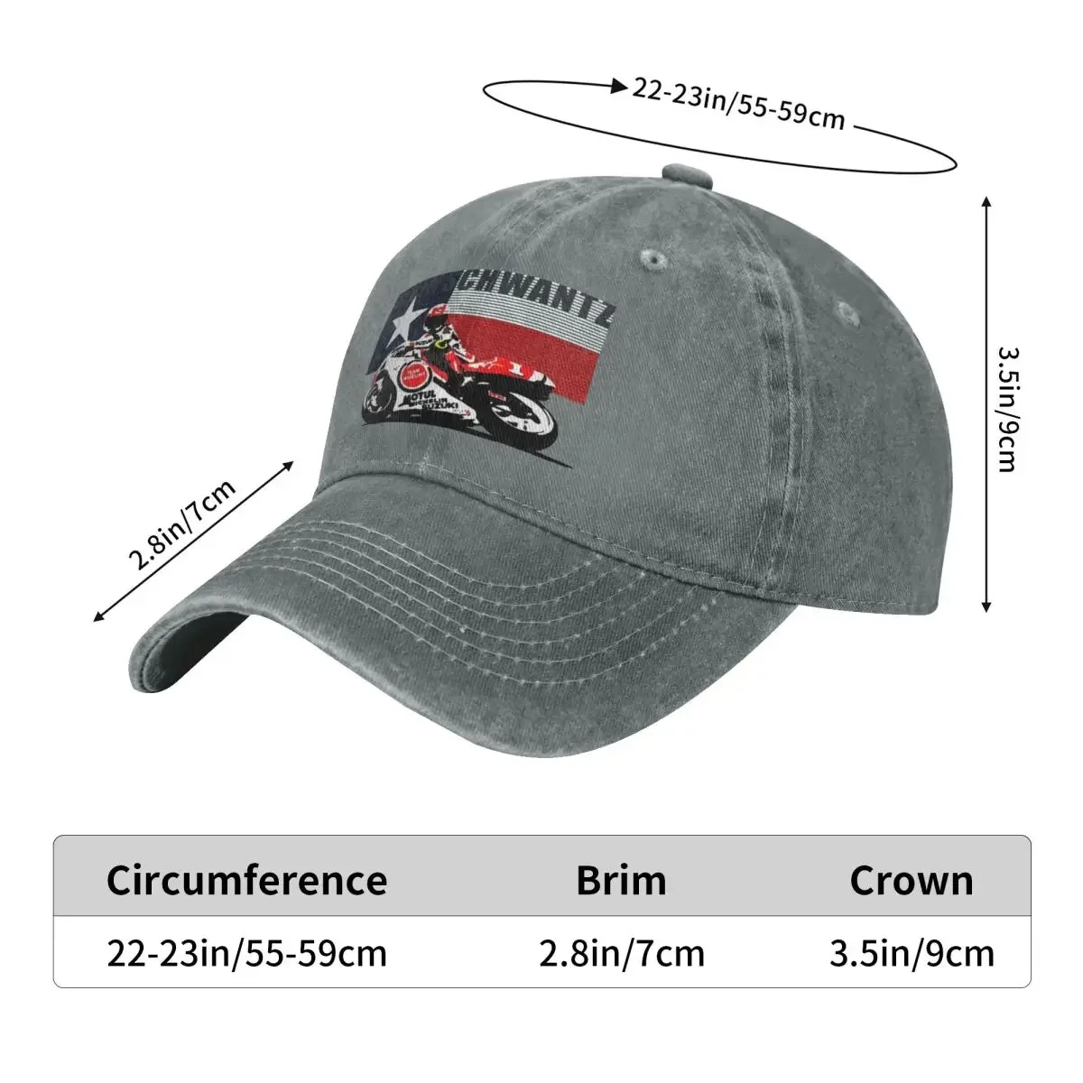 Kevin Schwantz Flag 19 Fashion Baseball Cap Peaked Cap Men's Hat Women's Cap Baseball Caps