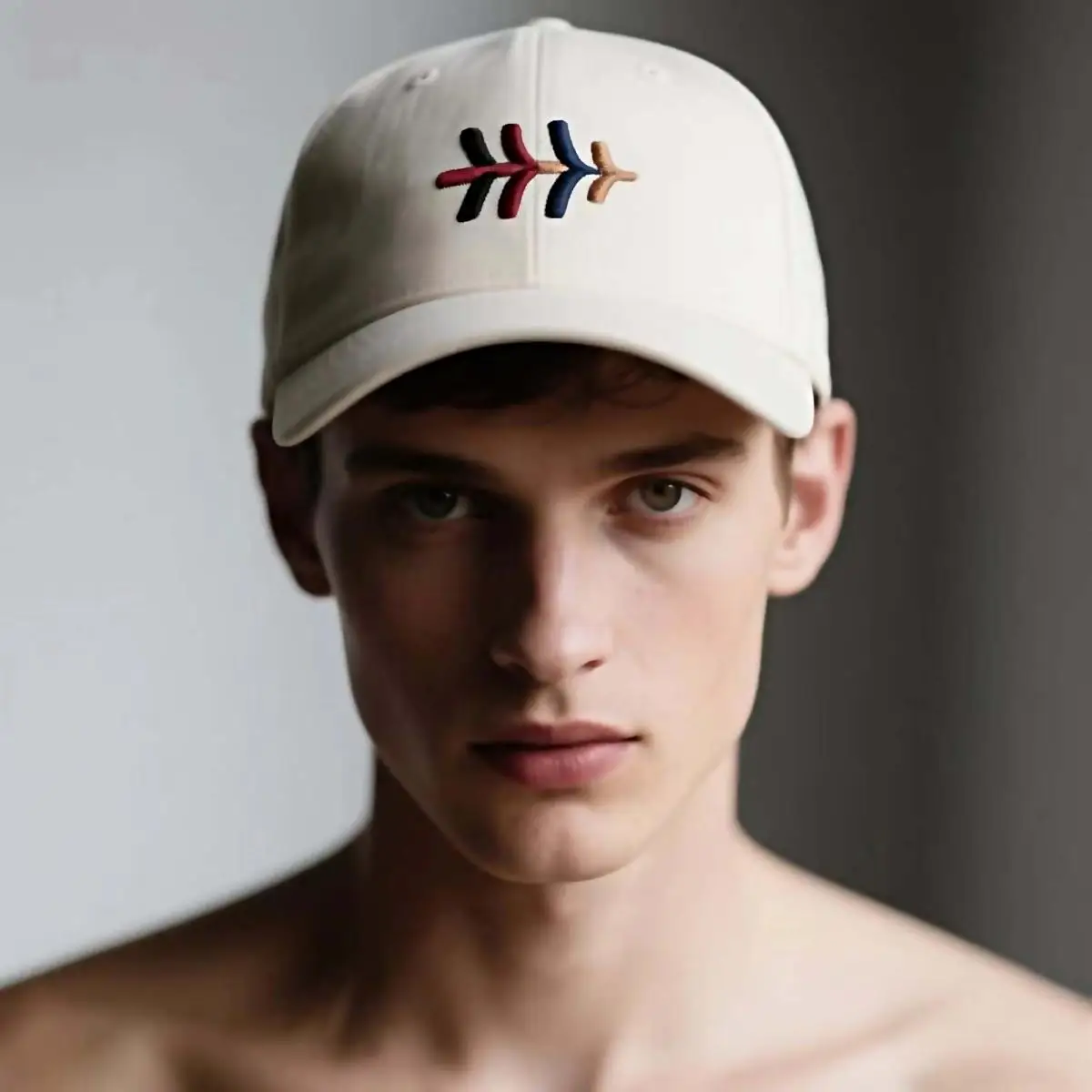 

Rope Branch Embroidery Adjustable Cotton Cap - Unisex Baseball Cap for Summer Garden Shade & All-Season Rustic Sunscreen