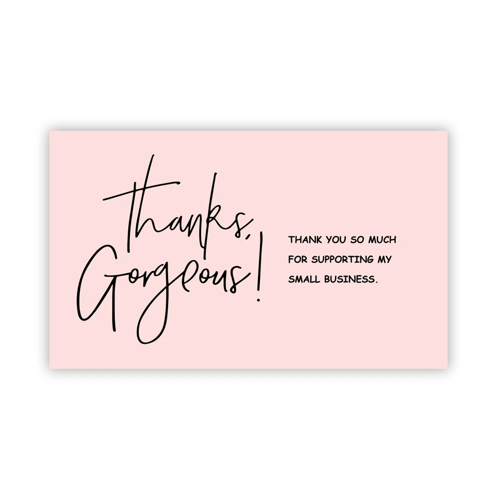 Multi Colorful Thank You Anime Cards Gift Box Business Cards Custom