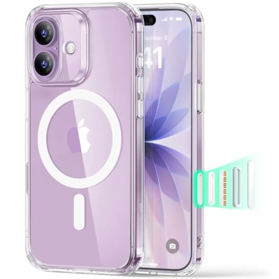 

for iPhone 17 Case, Camera Control Cover, Compatible with MagSafe, Shockproof Military-Grade Protection, Magnetic Phone Case fo