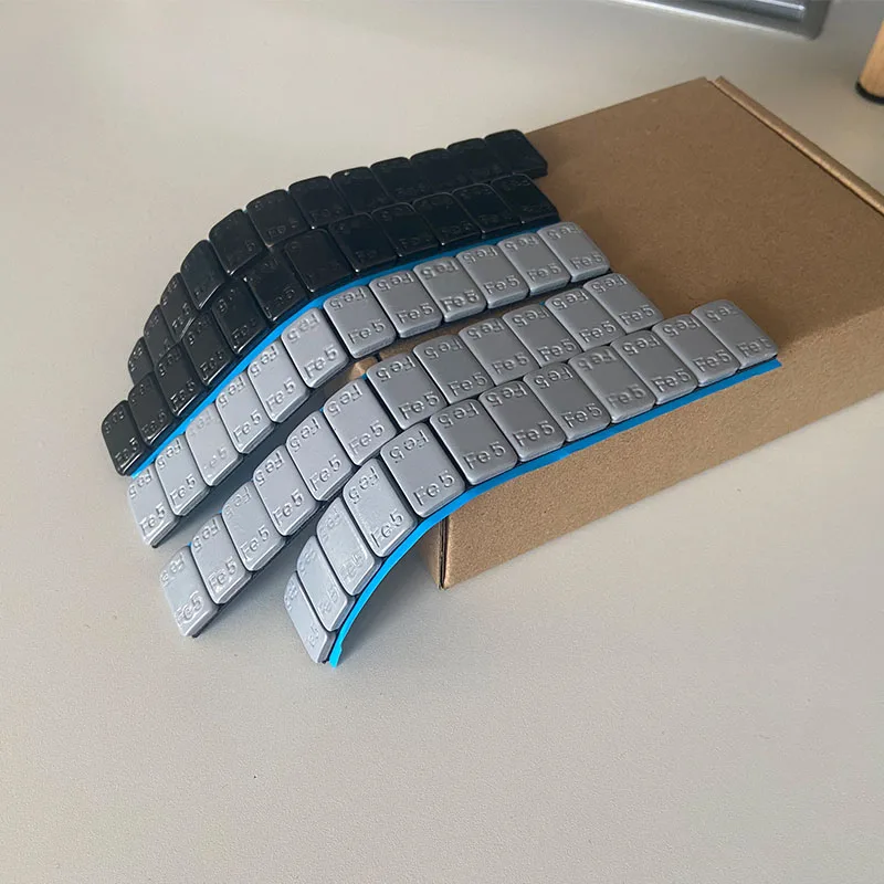 Fabrikversorgung 180g Aufkleber Autoreifen Gewicht Autoreifenblöcke Beschichtung Fe Stick On selbstklebendes Rad Balance Gewicht