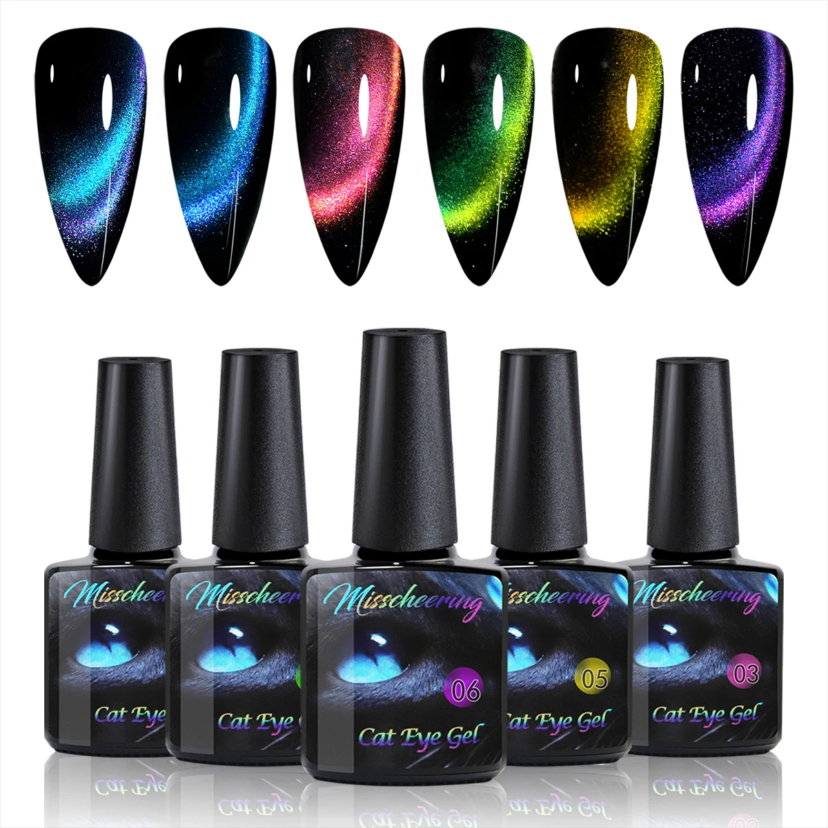 8ml 고양이 눈 네일 젤 폴란드어 업그레이드 된 마그네틱 젤 폴란드어 갤럭시 카멜레온 효과 네일 젤 UV LED 매니큐어 젤 끄기