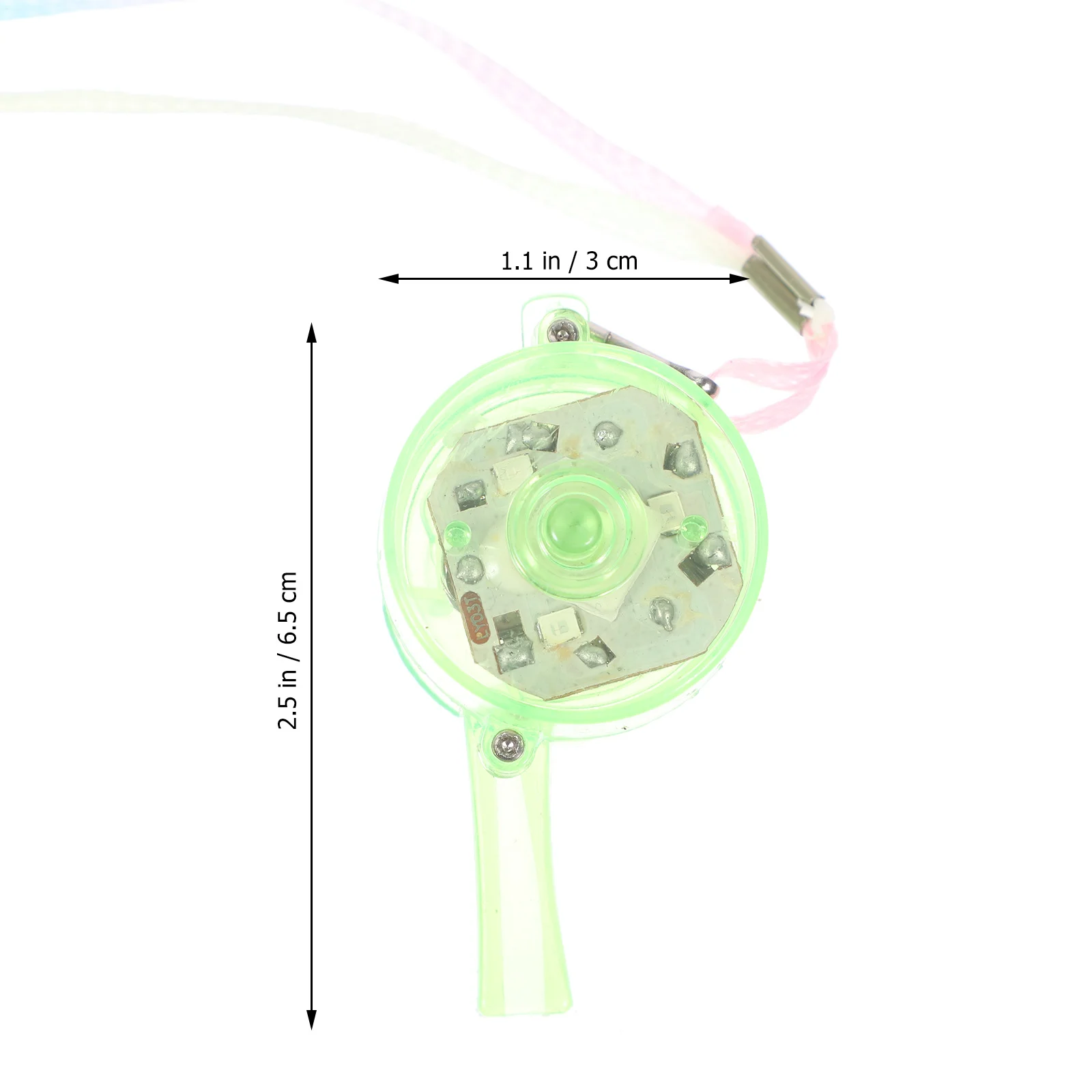 24Pcs Luminous Whistle Party Favors Kids Plaything Durable Funny Cheering Props Birthday Carnival Holiday Glow in Dark