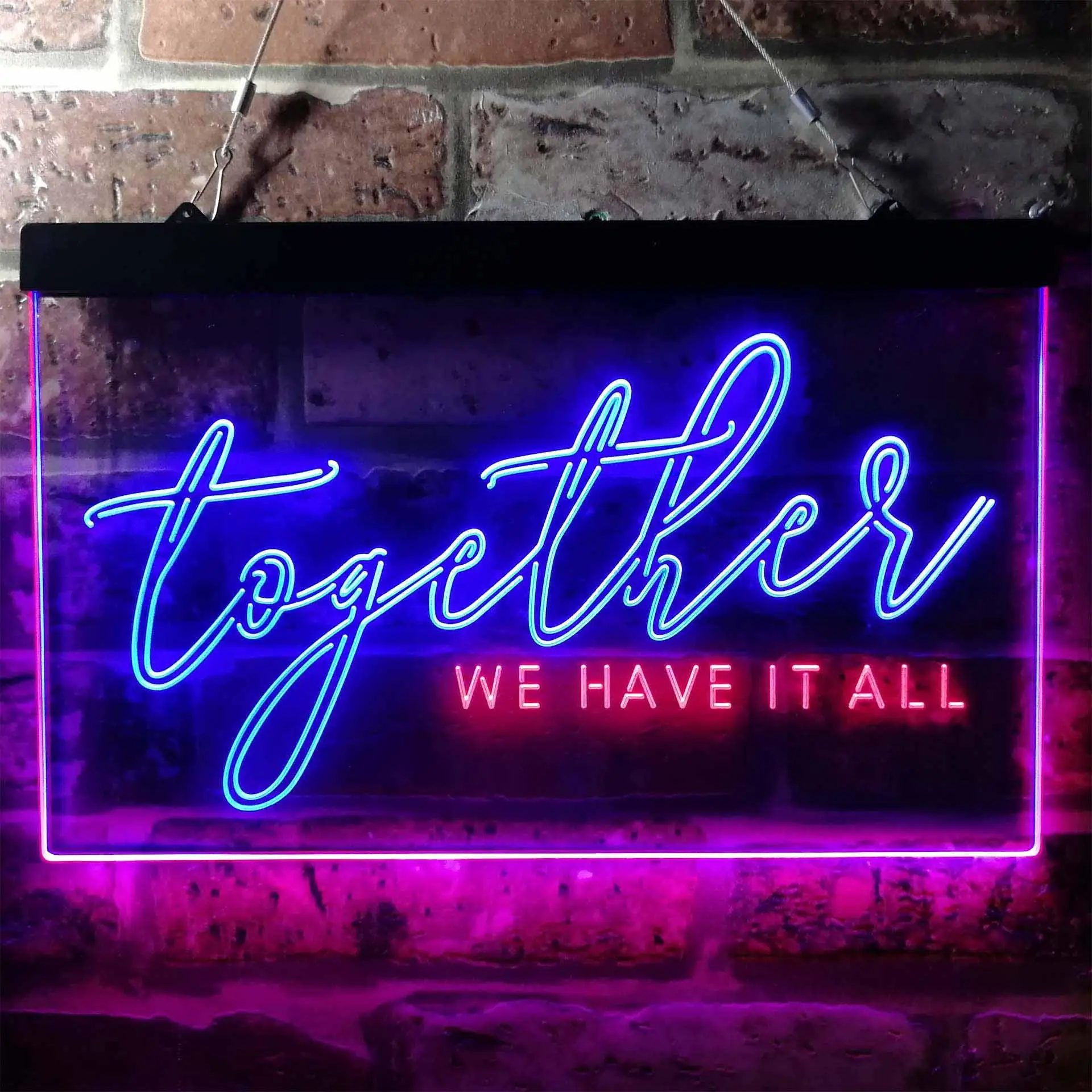 Together we Have it All Dual Color Led Neon Sign st6-i3760