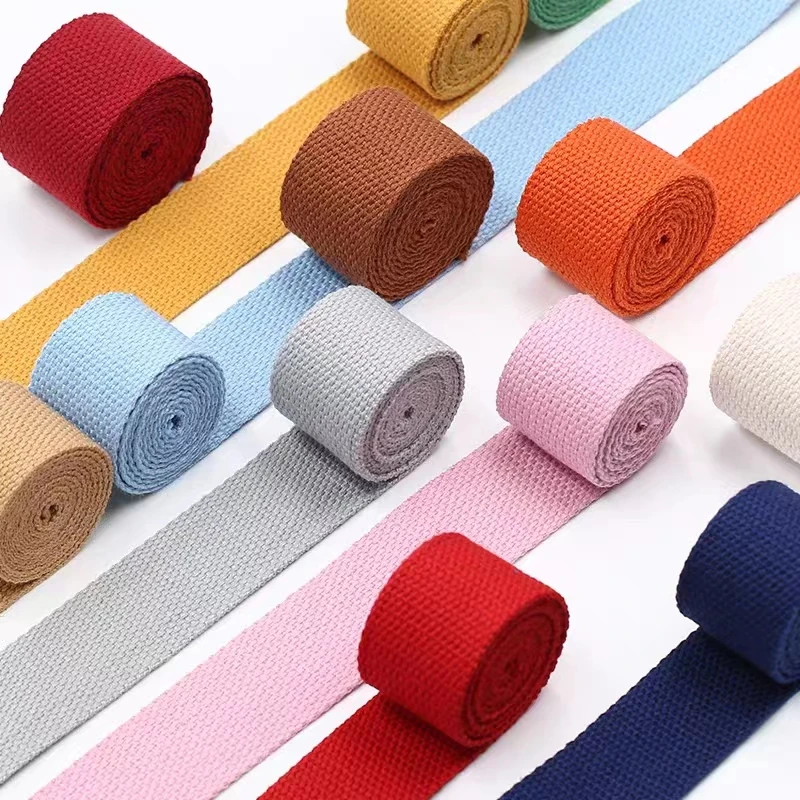 5Meters 20mm Canvas Webbing Belt Bag Webbing Cotton Webbing DIY BackPack Strap Sewing Bag Belt Dog Accessories