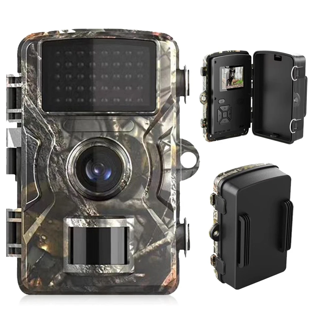 2.0 Inch Screen Trail Hunting Camera With Night Vision PIR Detection Wildlife Monitoring IP66 Waterproof Surveillance Cam