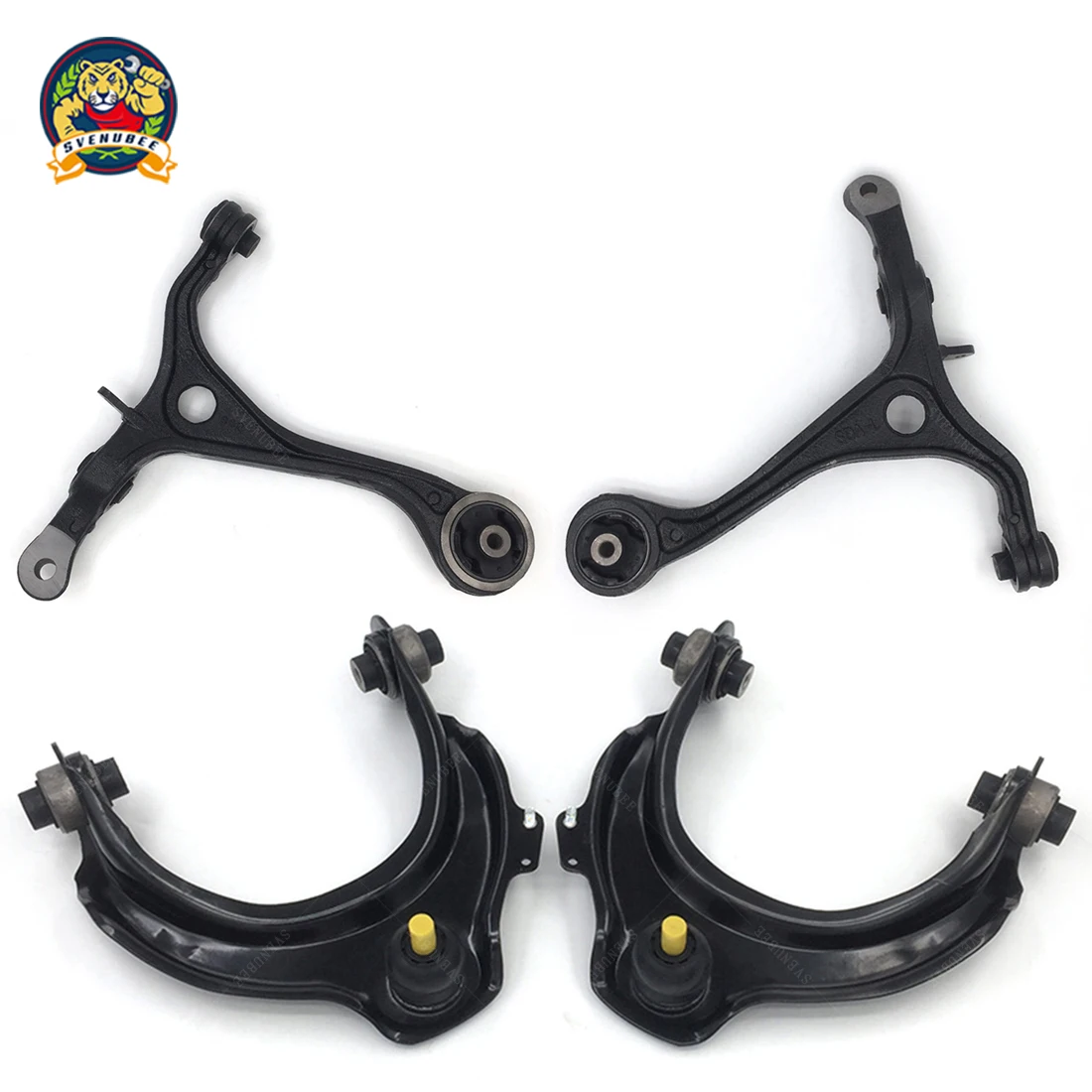 Svenubee Front Suspension Upper Lower Control Arm Sway Bar Link Tie Rod Boot Kits for Honda Accord Acura TSX 2003 - 2007 2008