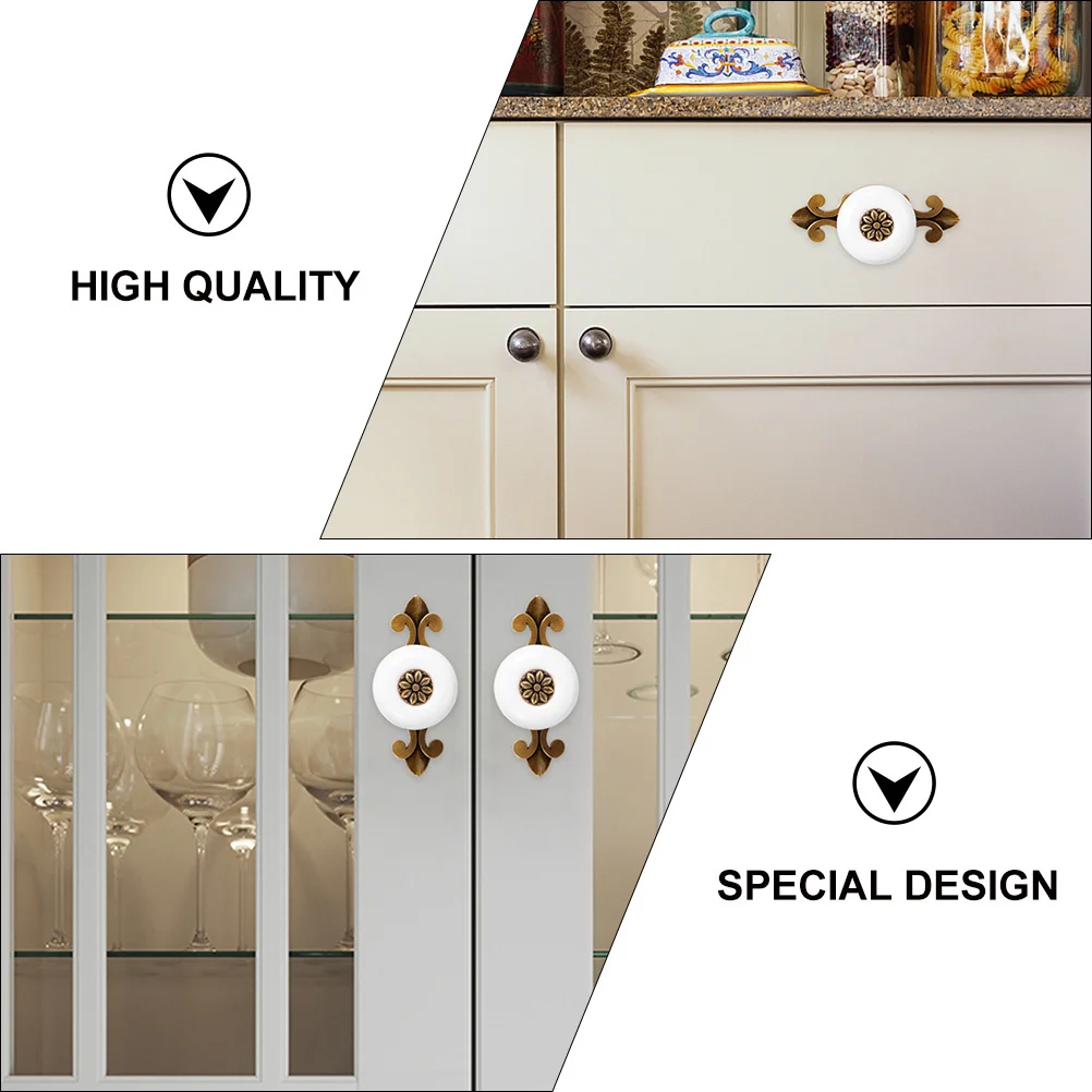 

4Pcs Zinc Alloy Handle High Quality Craftsmanship Decorative Knob for Wardrobe Cabinet Drawer Furniture Upgrade Delicate Look