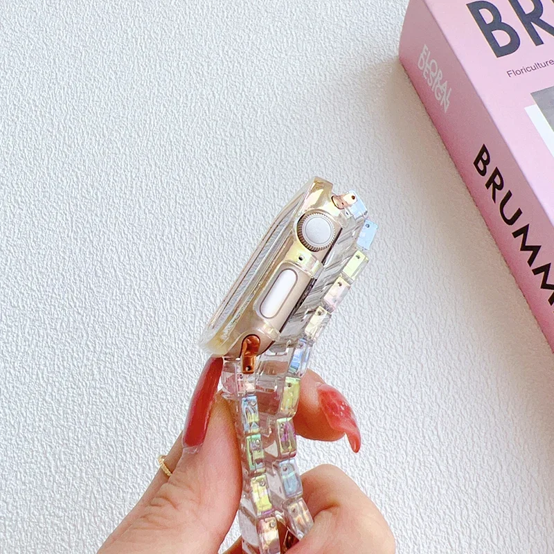 Bling Case for Apple Watch 2 49mm 40mm 44mm 41mm 45mm 38mm 42mm Protector cover for iwatch series 9 8 7 SE 6 5 4
