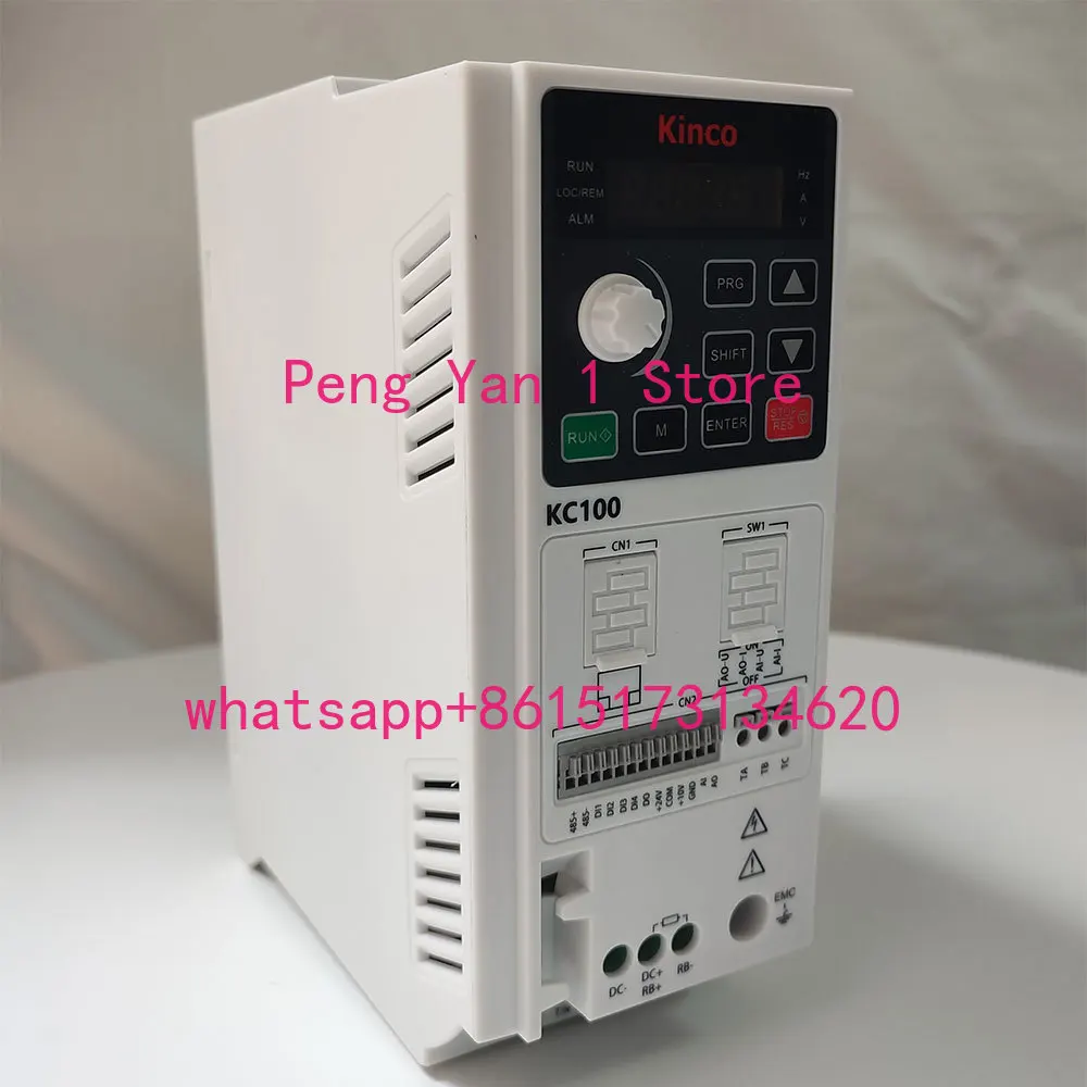 

Kinco KC100 Inverter VFD 220V To 380V Single Phase To 3 Phase 0.4W 0.75KW 1.5KW 2.2KW 3.7KW Built-in EMC Low speed high torque