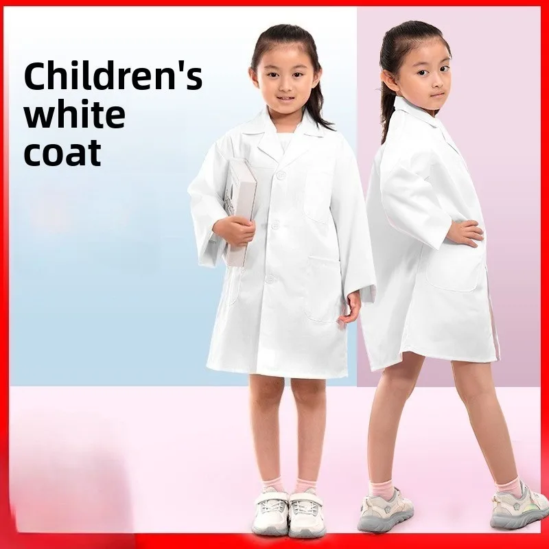 

Детский доктор, лабораторный халат, костюм для дошкольников, костюм для научных экспериментов
