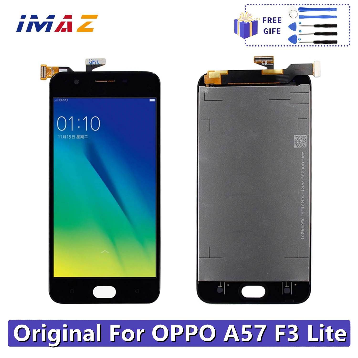 For 5.2 ″ 1280*720 OPPO A57 display in Mobile Phone LCD F3 Lite pantalla + Frame Digitizer Assembly Parts AAA+screen LCD Modules